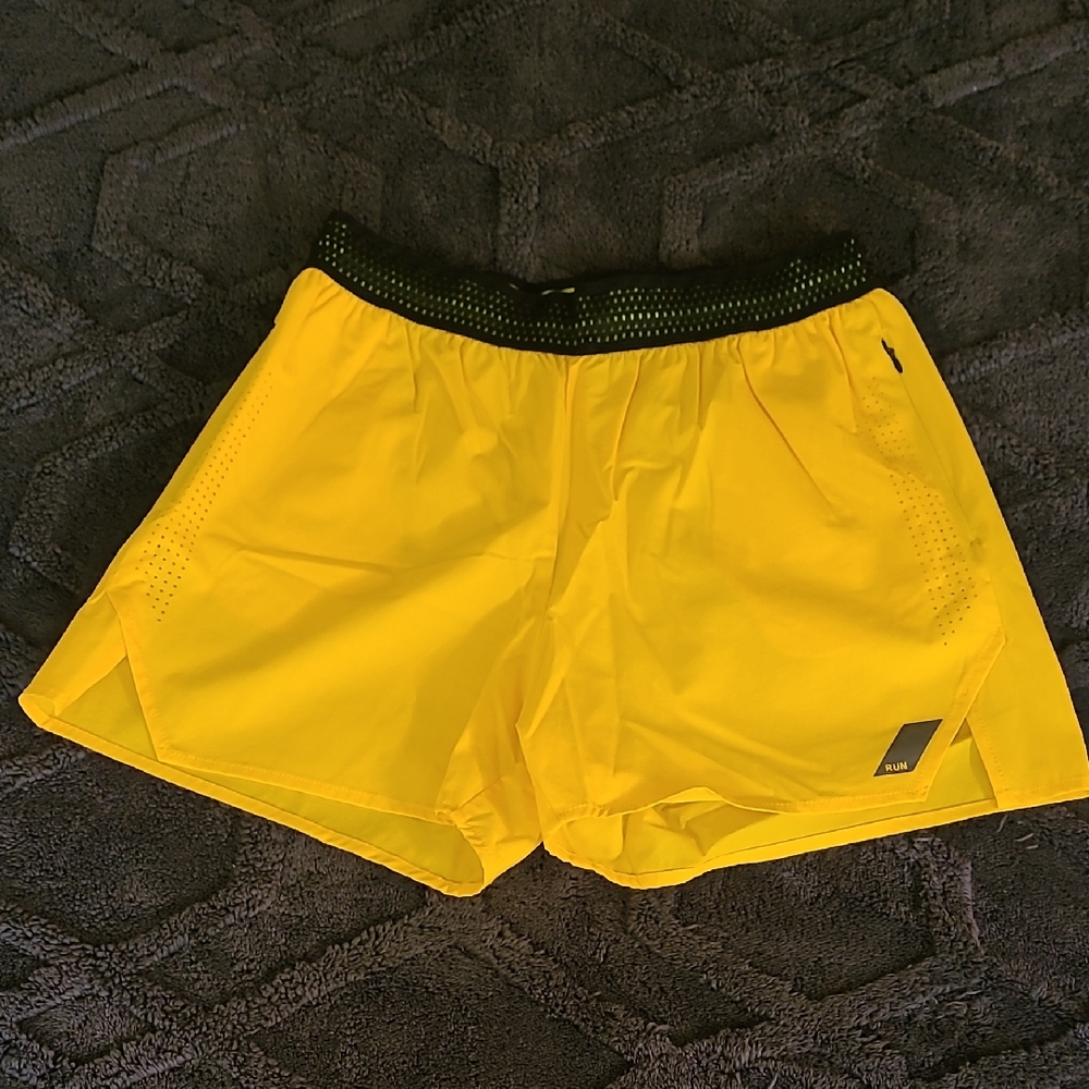 AHA Active Vibrant Yellow Men's Running Shorts